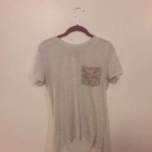 Light grey pocket t shirt